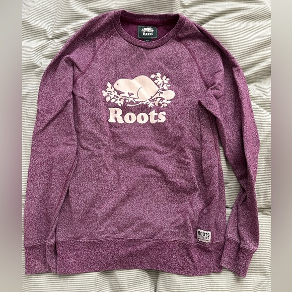 Roots Purple Crewneck Sweater - Picture 1 of 4